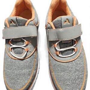 Stylish Gray and Orange Women's Athletic Shoes